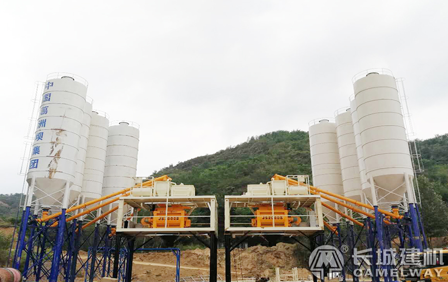 葛洲壩集團貴州項目雙hzs120攪