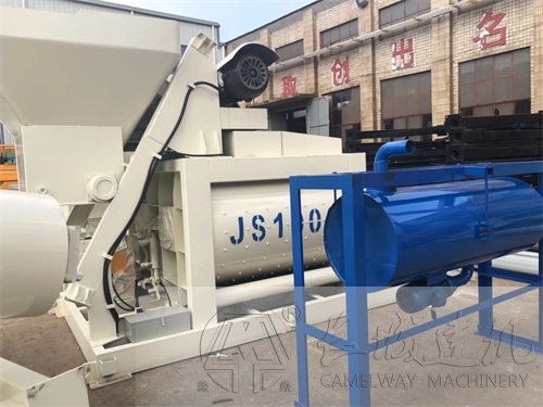JS1000米白色混凝土強制式攪拌機
