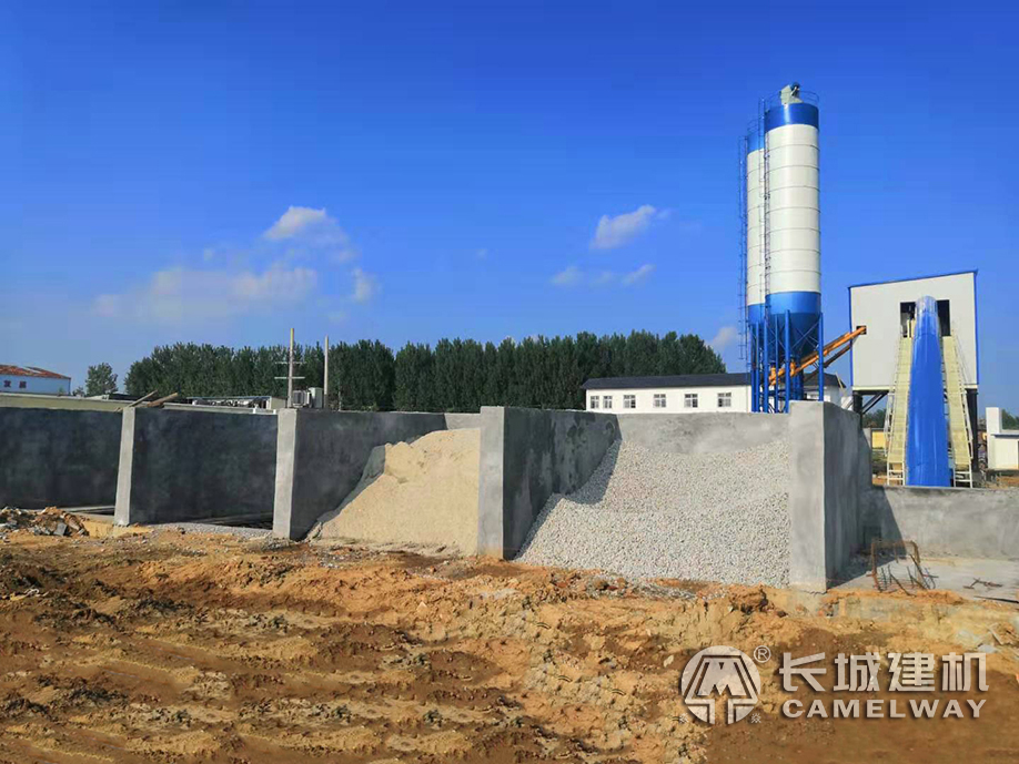 駐馬店地倉式HZS150商混攪拌站