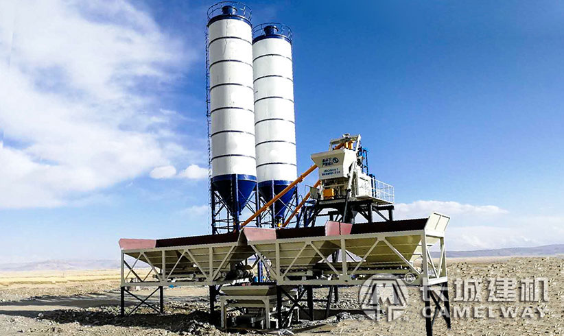 hzs35攪拌站客戶案例現(xiàn)場(chǎng)