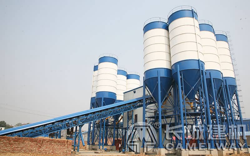 強(qiáng)制式180混凝土攪拌站