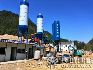 湖北恩施2hzs35攪拌站，雙機35站圖片