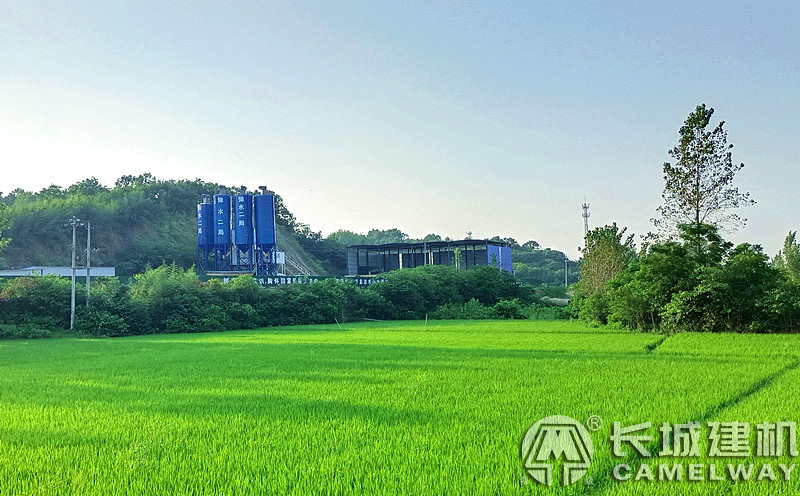 河南信陽(yáng)120混凝土拌合站站案例